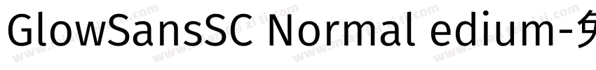 GlowSansSC Normal edium字体转换